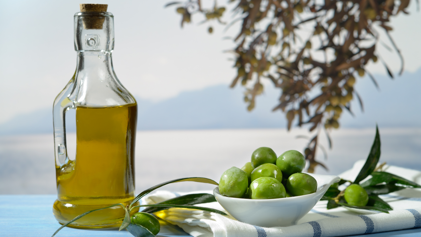 olive oil + olives