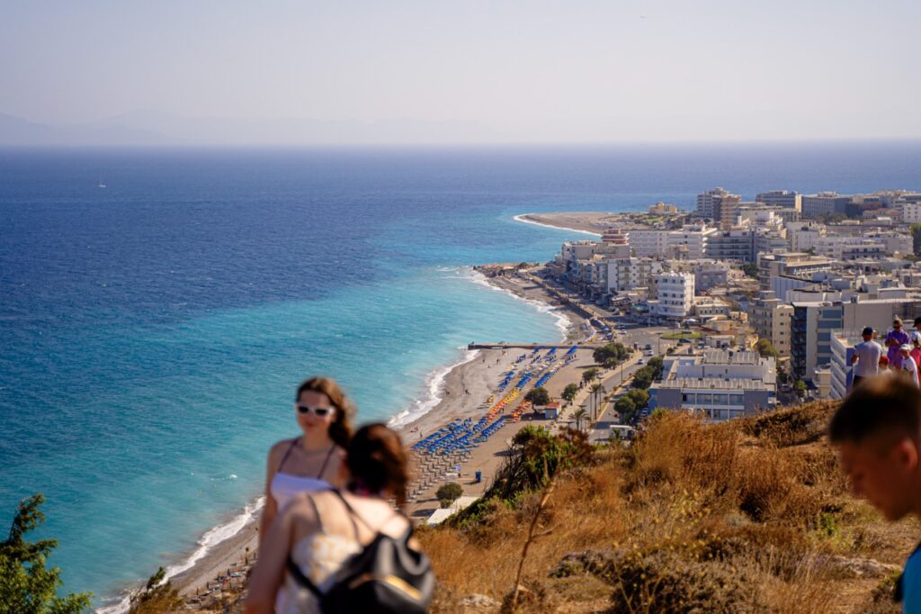 Wzgórze Monte Smith – widok na miasto i starożytne ruiny na Rodos