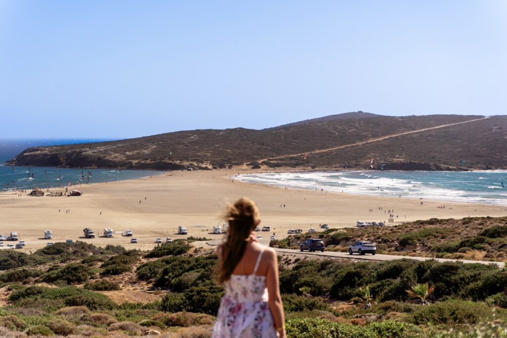 Plaża Prasonisi na Rodos